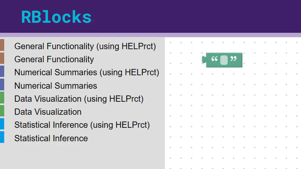 RBlocks: Block Programming IDE for R